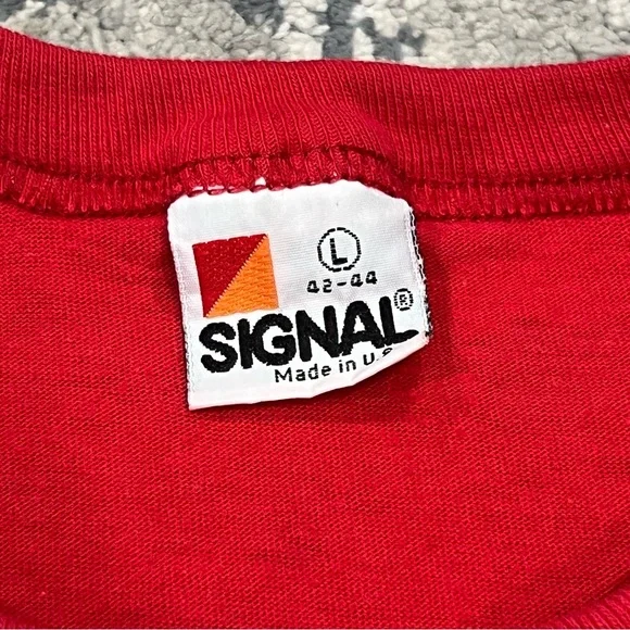 Vintage Enjoy Coca-Cola Classic Red Single Stitch T Shirt Original Sz L - Picture 8 of 9